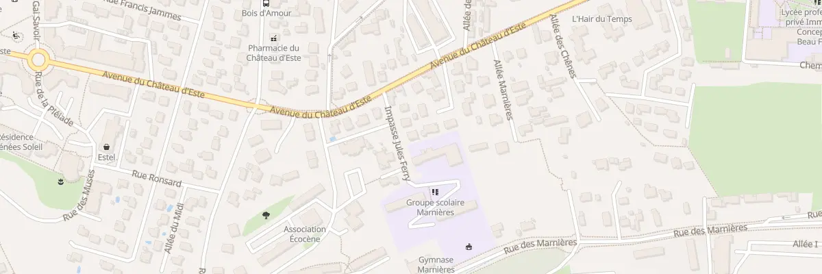 Plan du 7 Imp Jules Ferry à Billère
