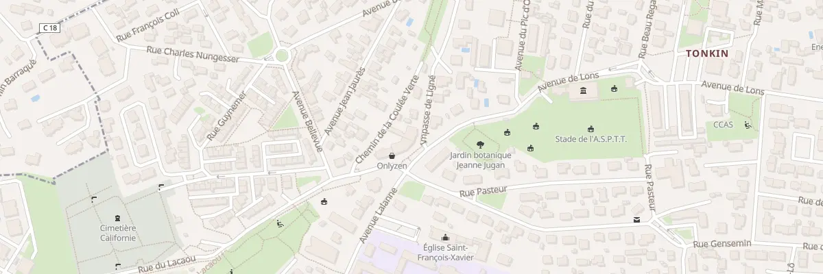 Plan du 1 Imp de Ligne à Billère