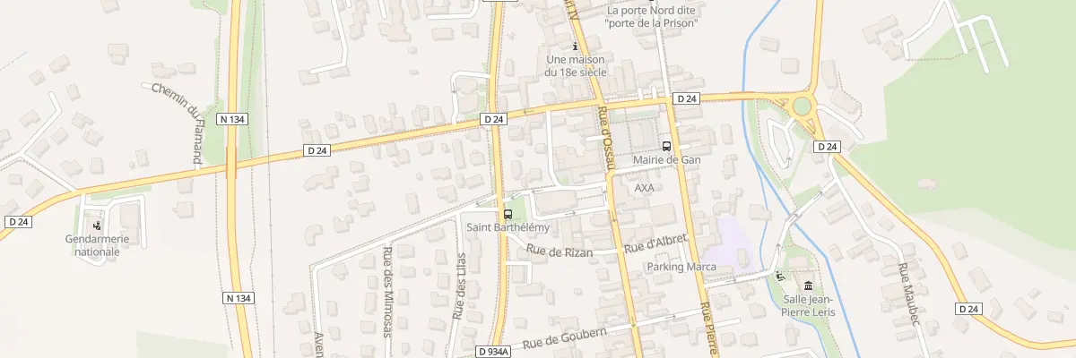 Plan du 1 Rue du Clabetou à Gan