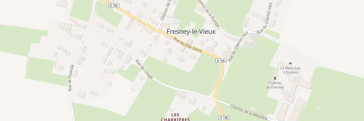 Plan du 63 Rue 20eme Siecle à Fresney-le-Vieux