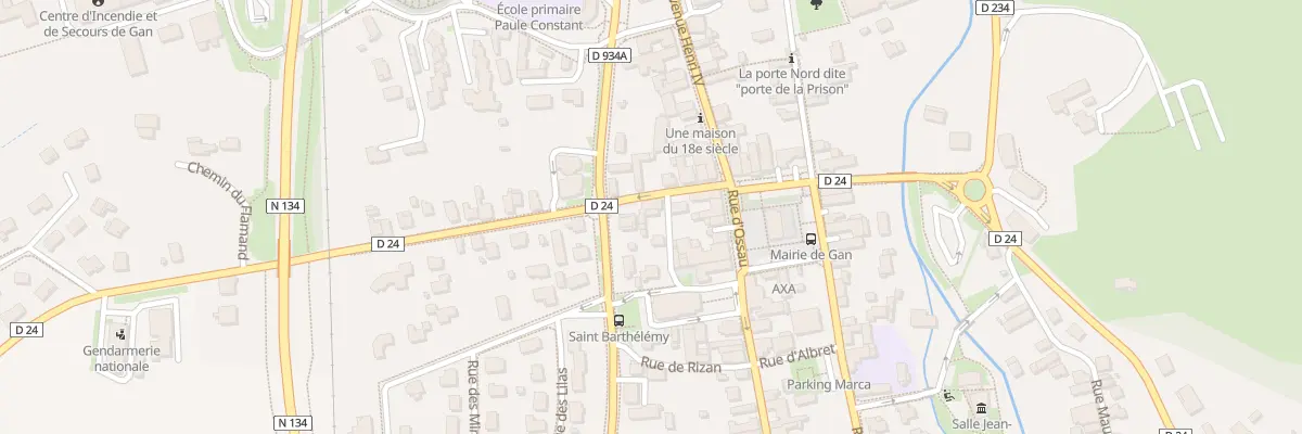 Plan du 3 Rue Tristan Derème à Gan