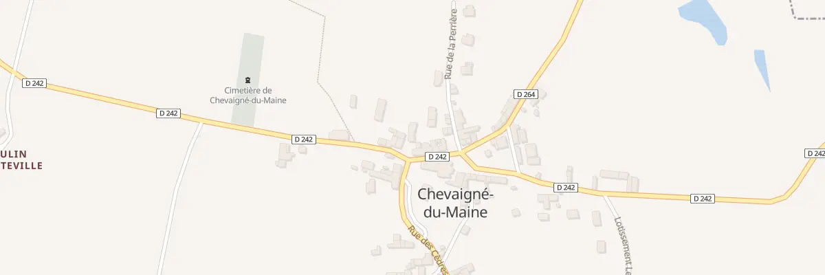Plan du 1 Pl de l’Eglise à Chevaigné-du-Maine