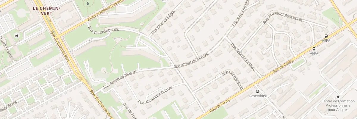 Plan du 28 Rue Alfred de Musset à Caen
