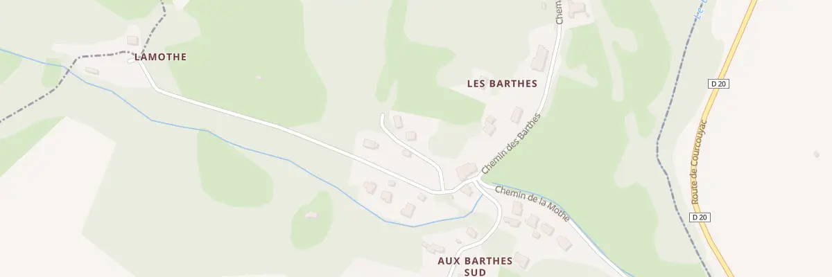 Plan du 4 Che de la Mothe au Tourne