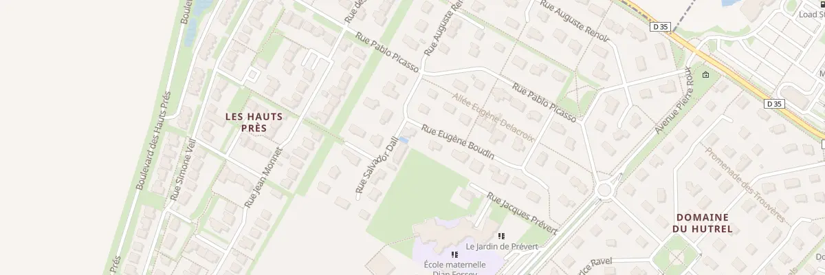 Plan du 2 Rue Eugène Boudin à Douvres-la-Délivrande