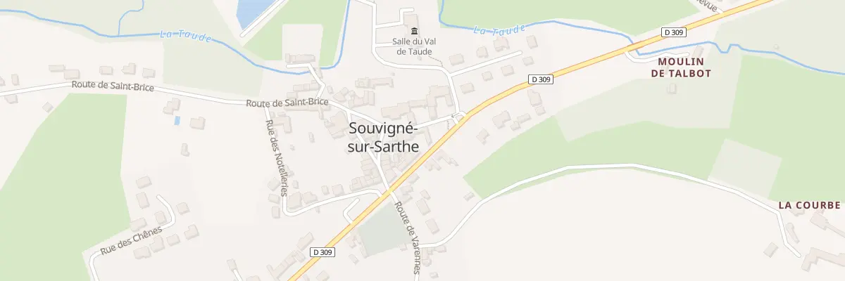 Plan du 4 Rue de la Mairie à Souvigné-sur-Sarthe