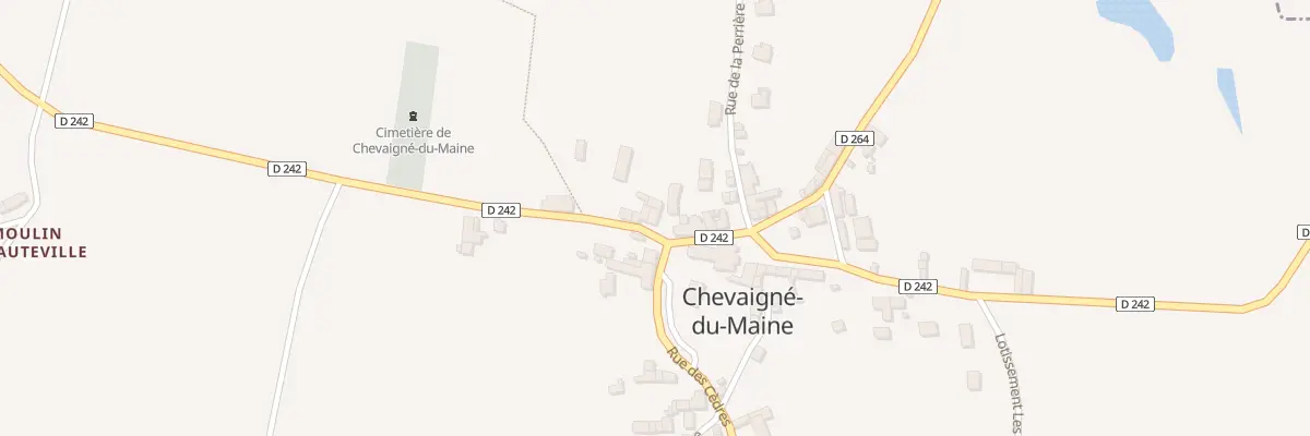 Plan du 2 Rue du Lavoir à Chevaigné-du-Maine