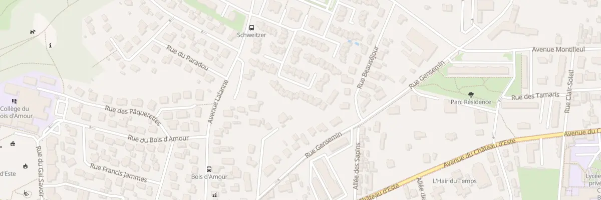 Plan du 93 Rue Louis Barthou à Billère