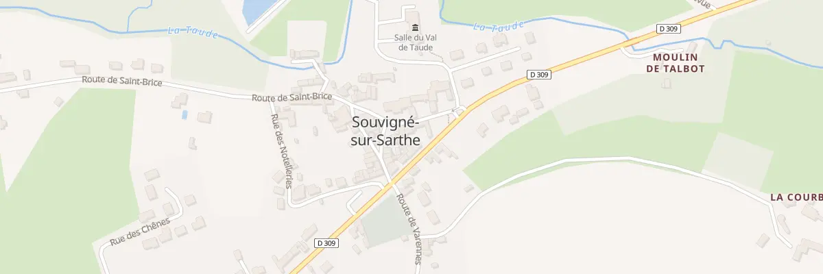 Plan du 6 Rue de la Mairie à Souvigné-sur-Sarthe