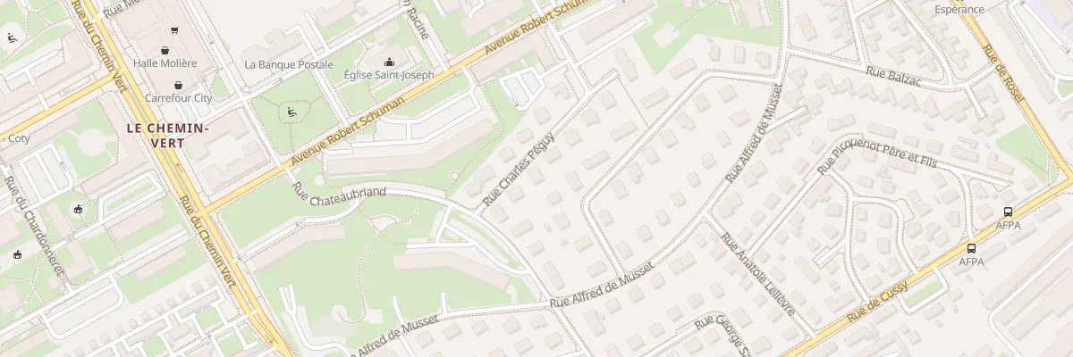 Plan du 6 Rue Charles Péguy à Caen