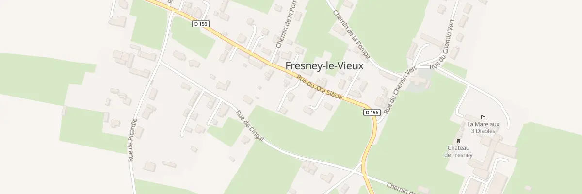 Plan du 59 Rue du Vingtieme Siecle à Fresney-le-Vieux