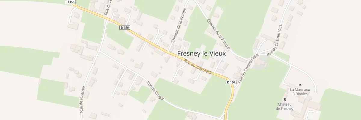 Plan du 57 Rue 20eme Siecle à Fresney-le-Vieux