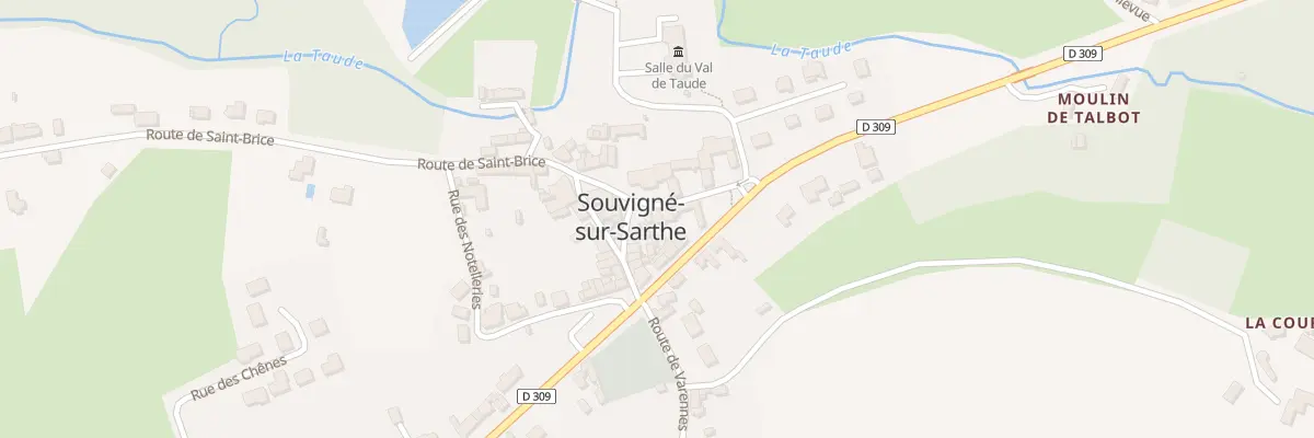 Plan du 8 Rue de la Mairie à Souvigné-sur-Sarthe