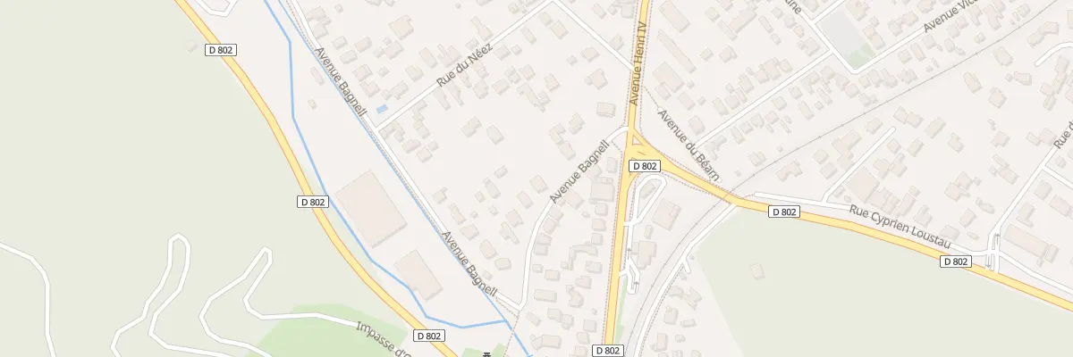 Plan du 8 Av Bagnell à Jurançon