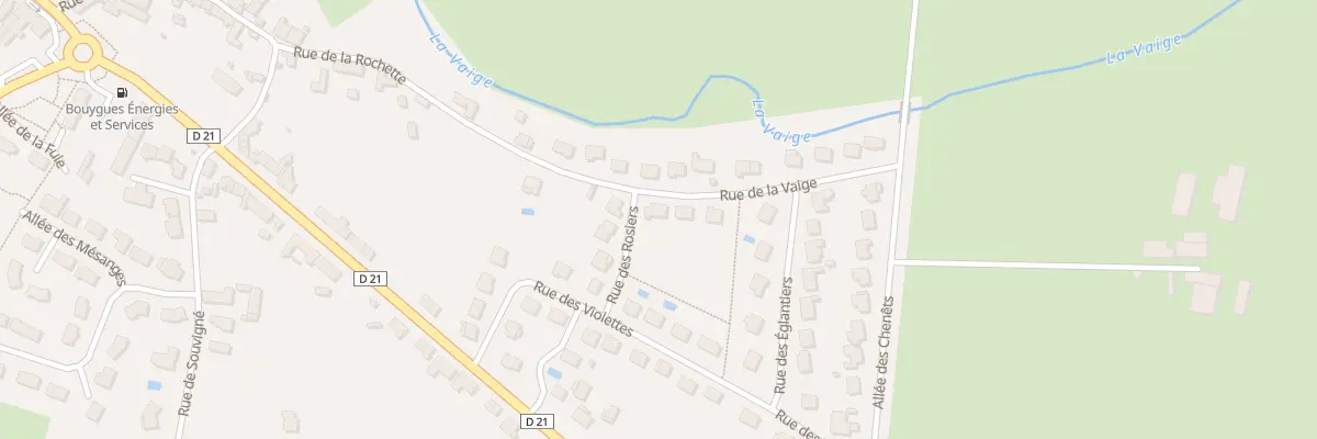 Plan du 2 Rue de la Vaige à Bouessay