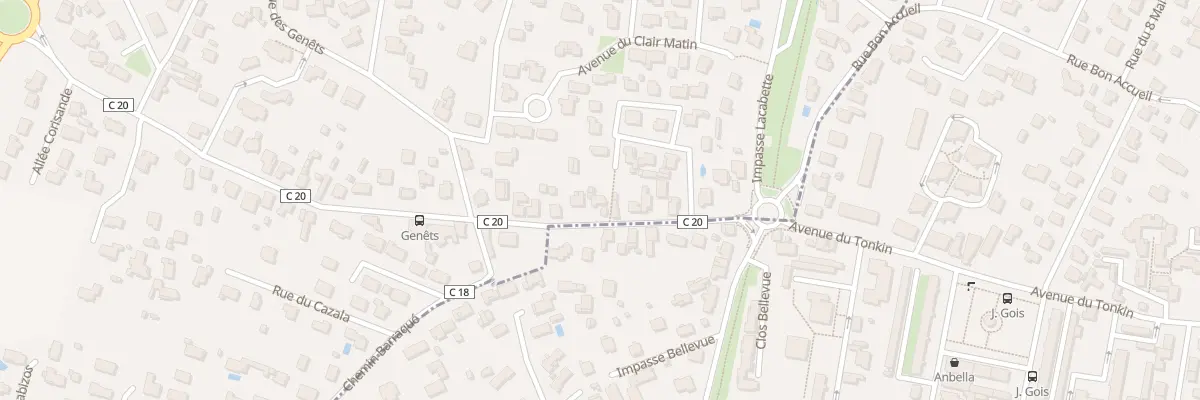 Plan du 44 Av du Tonkin à Lons