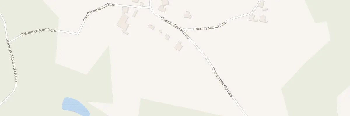 Plan du 1980 Che des Pierrons à Renung