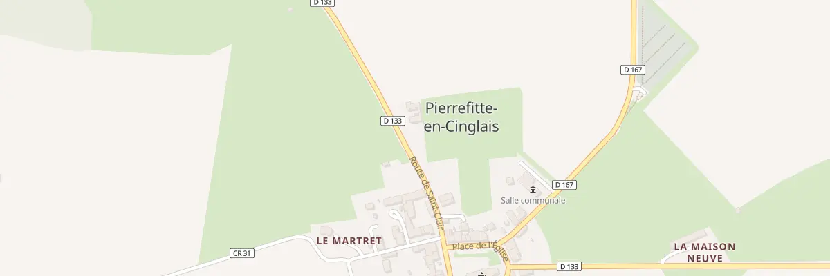 Plan du 104 Rte de Saint-Clair à Pierrefitte-en-Cinglais