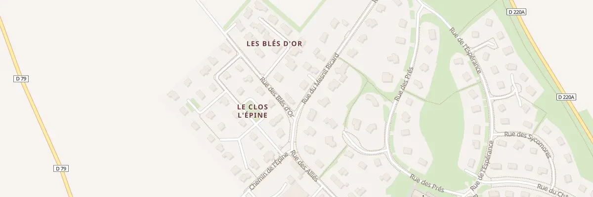 Plan du 1 Rue du Mesnil Ricard à Cambes-en-Plaine