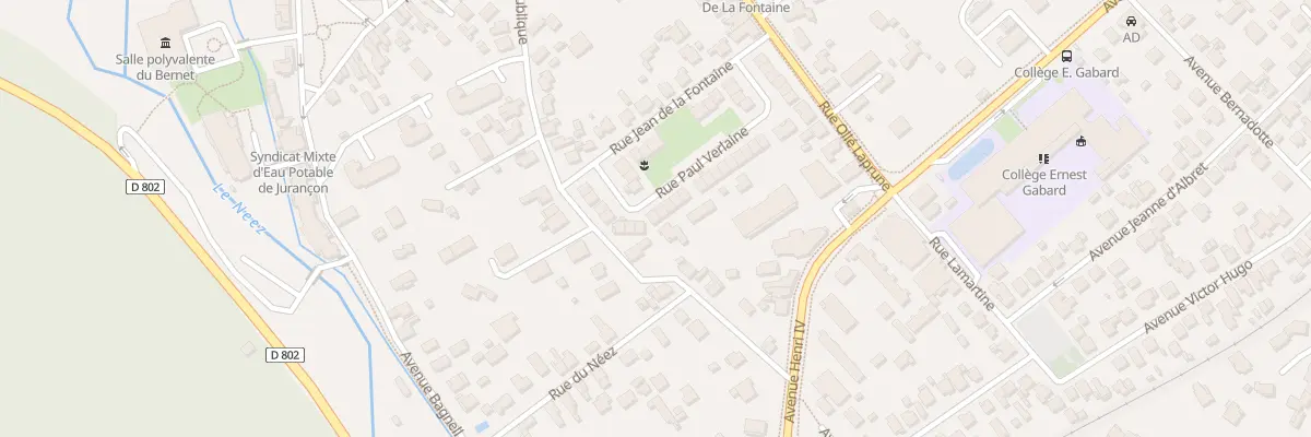 Plan du 43 Rue Verlaine à Jurançon