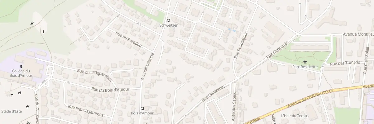 Plan du 101 Rue Louis Barthou à Billère