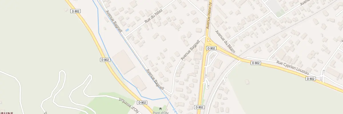 Plan du 10 Av Bagnell à Jurançon