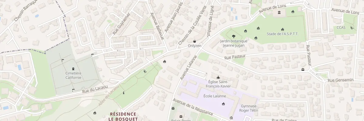 Plan du 49 Av Lalanne à Billère