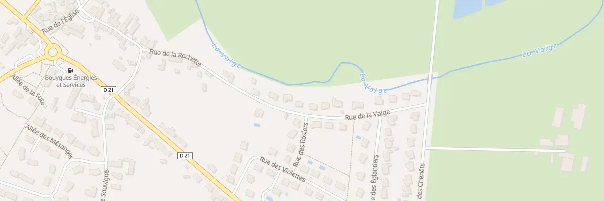 Plan du 13 Rue de la Rochette à Bouessay