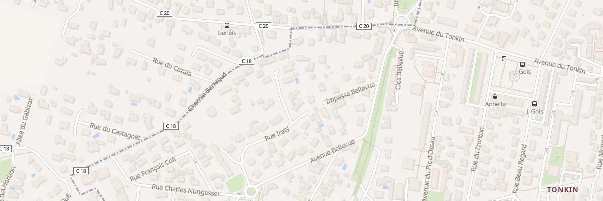 Plan du 18 Rue Iraty à Billère
