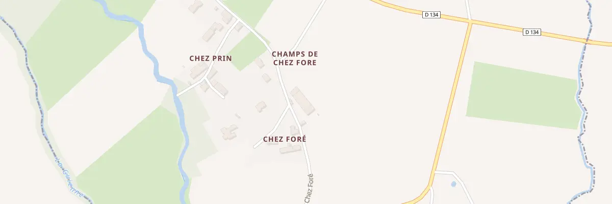 Plan du 9 Chez Foré à Aujac