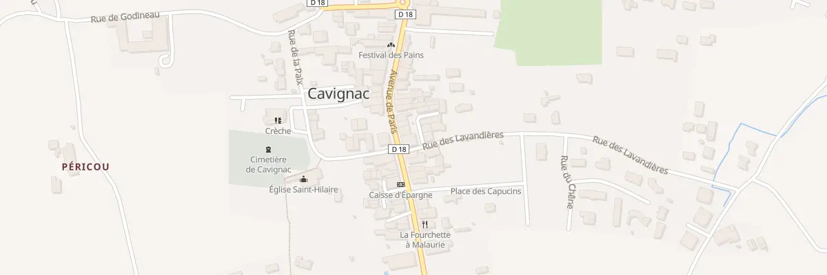Plan du 56 Av de Paris à Cavignac
