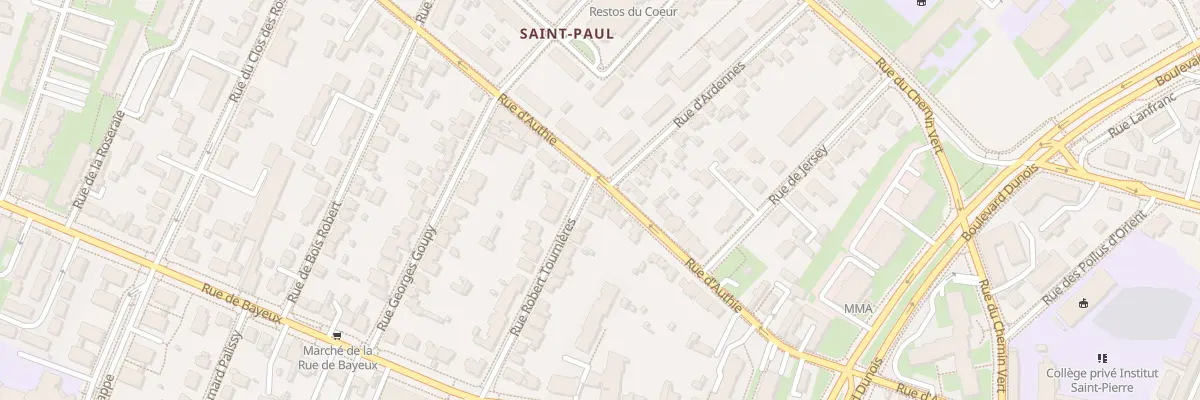 Plan du 24 Rue Robert Tournières à Caen