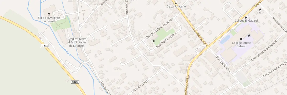 Plan du 55 Rue Verlaine à Jurançon