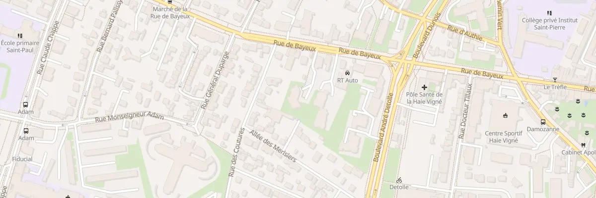 Plan du 161T Rue de Bayeux à Caen