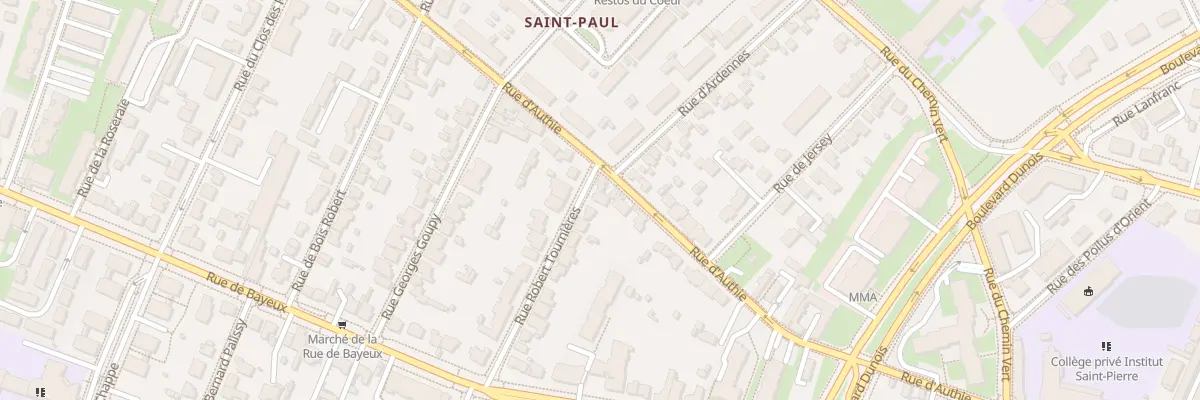 Plan du 22B Rue Robert Tournières à Caen