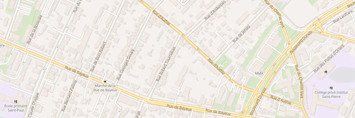 Plan du 18 Rue Robert Tournières à Caen