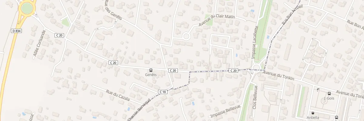 Plan du 52 Av du Tonkin à Lons