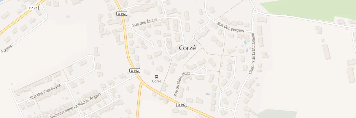 Plan du 7 Rue du Val de Loir à Corzé