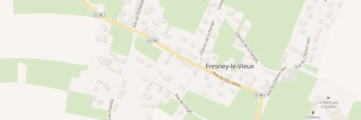 Plan du 5023 Rue du Vingtieme Siecle à Fresney-le-Vieux