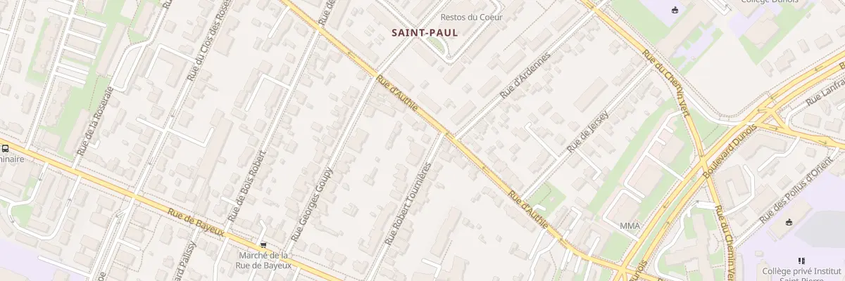 Plan du 23 Rue Robert Tournières à Caen