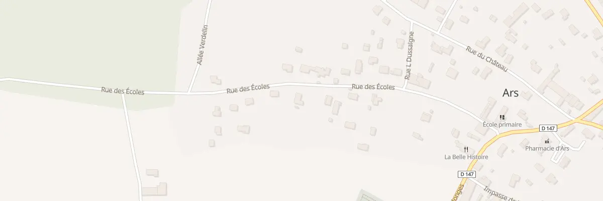 Plan du 27 Rue des Ecoles à Ars