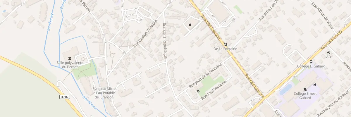 Plan du 24 Rue de la République à Jurançon