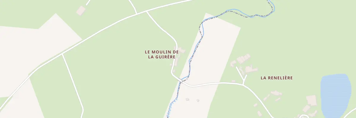 Plan du 9001 Le Moulin de la Guirère à Boismé