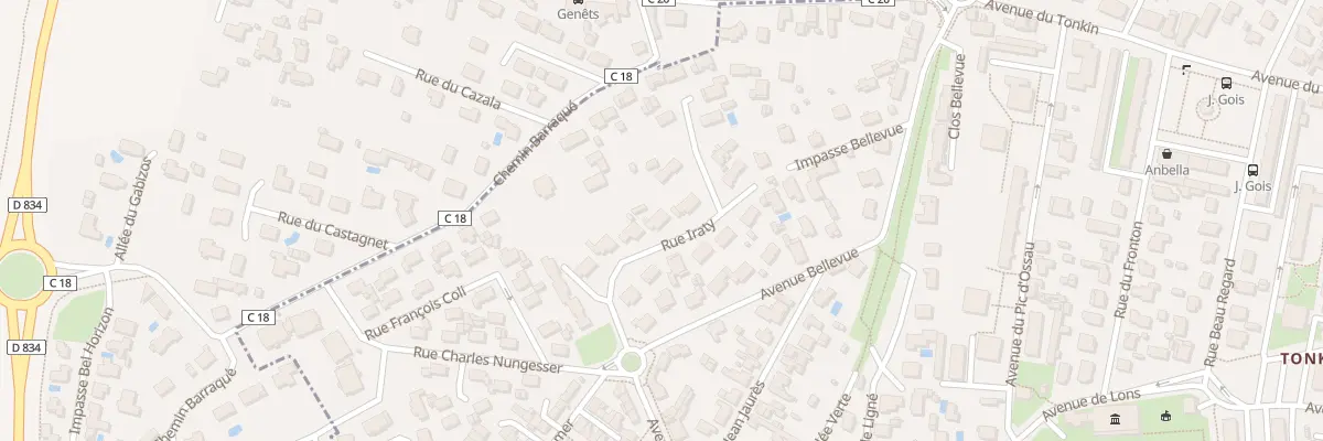 Plan du 21 Rue Iraty à Billère