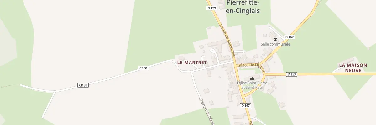 Plan du 10 Che du Martret à Pierrefitte-en-Cinglais