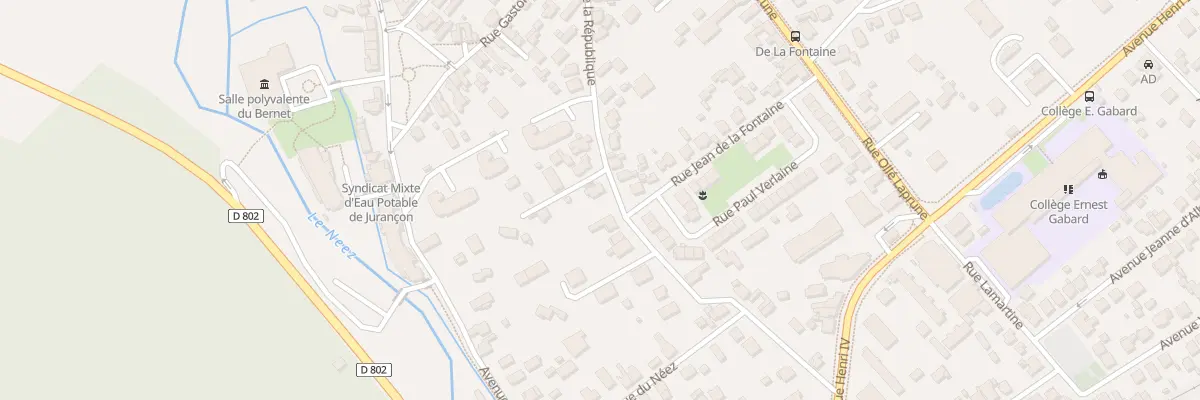 Plan du 23 Rue de la République à Jurançon