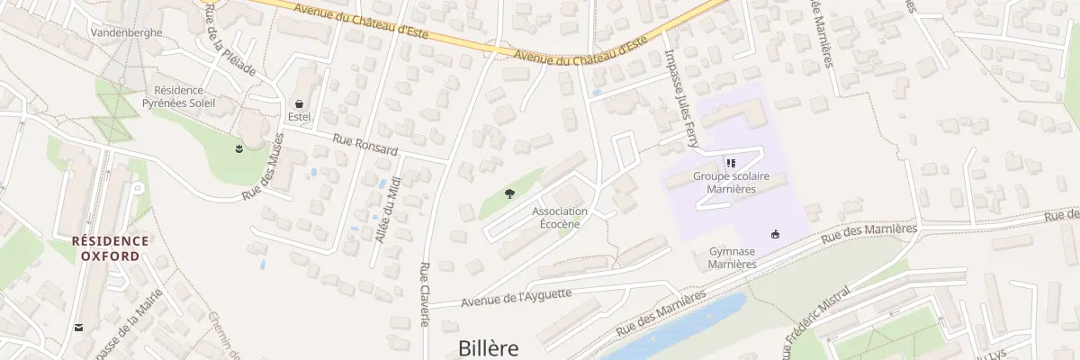 Plan du 13 Av de Verdun à Billère