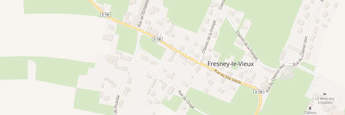 Plan du 47 Rue du Vingtieme Siecle à Fresney-le-Vieux