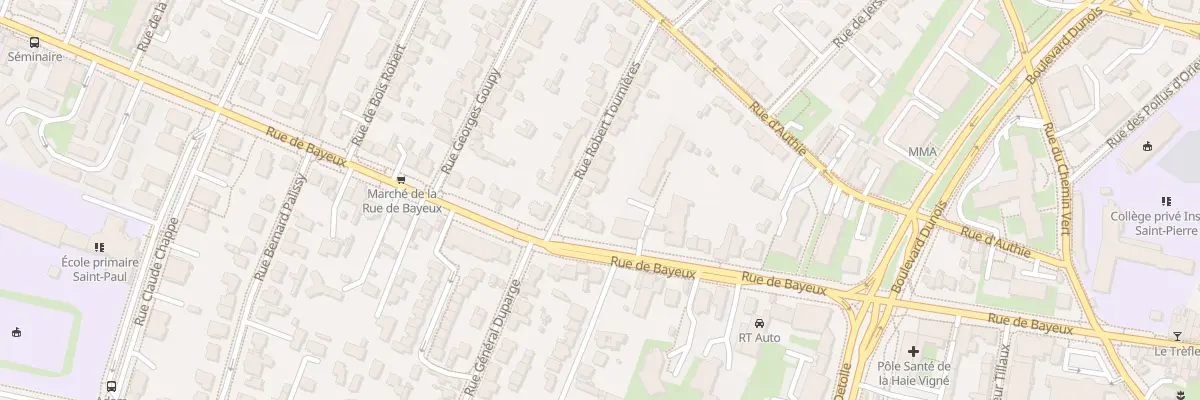 Plan du 6 Rue Robert Tournières à Caen