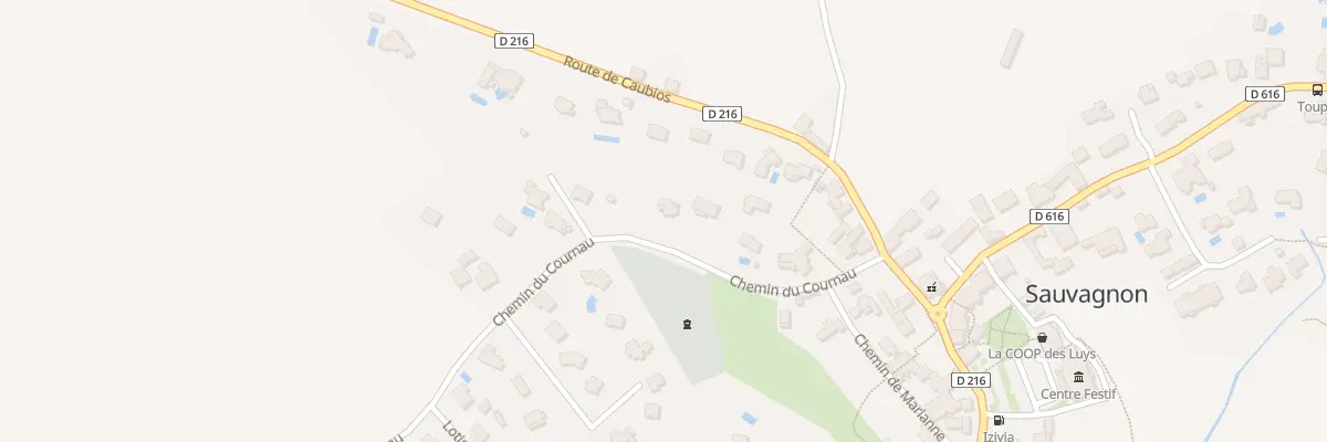 Plan du 14 Che du Cournau à Sauvagnon